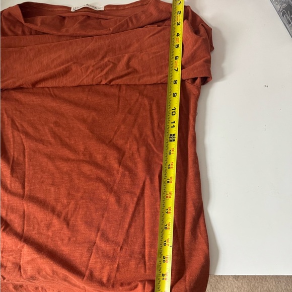 Peruvian Connection Women's NEW Long Sleeve Pima Cotton Shirt Size S Orange - Picture 8 of 9